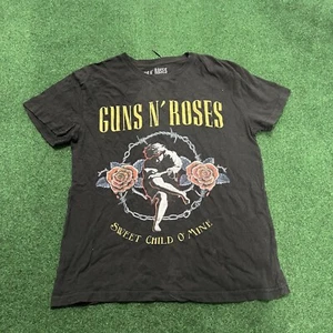 Guns N Roses Women Top Medium Black T-Shirt Sweet Child O Mine Rock Band Tee - Picture 1 of 5