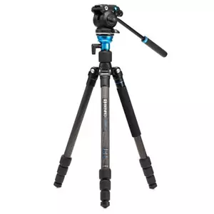 Benro Aero 2 PRO Carbon Fiber Travel Video Tripod with S2PRO Head, Twist Lock - Picture 1 of 12