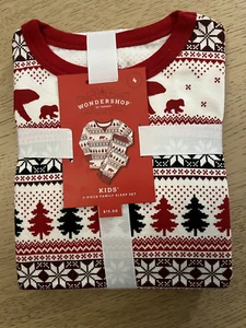 Wondershop PJ's Kids size 4 Christmas 2 piece family sleep set New! fair isle - Picture 1 of 3