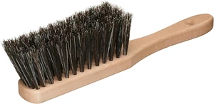 11.2" Hand Broom Soft Bristles Cleaning Brush, Dusting Brush with Wooden Handle, - Picture 1 of 12