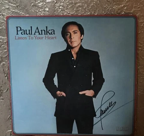 PAUL ANKA  LISTEN TO YOUR HEART SIGNED  AUTOGRPAHED VINYL RECORD ALBUM W/COA Cover