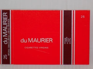 Vintage Advertising du MAURIER Virgina CIGARETTE EMPTY BOX Sleeve NOS - Picture 1 of 2