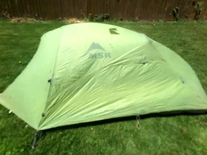 MSR NOOK 2 PERSON 3 SEASON BACKPACKING CAMPING TENT " BROKEN ZIPPER " READ - Picture 1 of 18