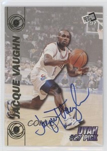 1997 Press Pass Double Threat Auto Jacque Vaughn Rookie Auto RC