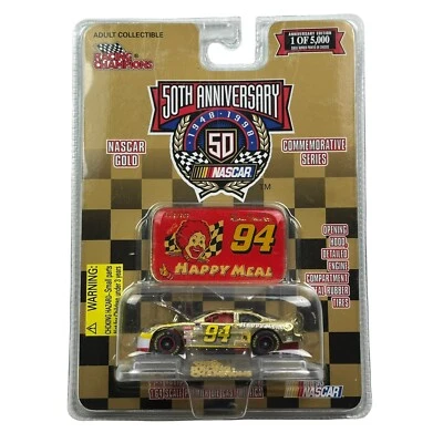 1998 Racing Champions NASCAR 50TH BILL ELLIOTT #94 MCDONALD's Gold Happy Meal - Image 1 of 3