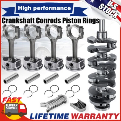 Kit de cigüeñal y cojinete de motor de pistones para Chevy GMC 12578164 2,4 L EE. UU. Foto 1 de 4