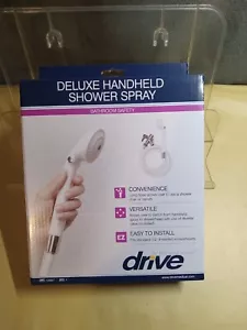 drive shower head deluxe handheld shower spray extra long easy install white 7ft - Picture 1 of 3