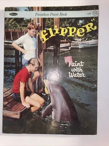 Vintage Flipper The Dolphin Paintless Paint Book 1964 - Picture 1 of 2