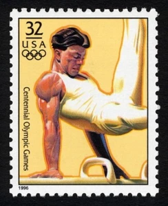 10x MEN'S GYMNASTICS Olympic Event 1996 32c US Postage Stamp Unused MINT NH - Picture 1 of 2