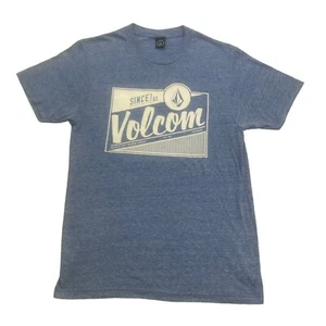 Volcom Shirt Mens Small S Blue Short Sleeve Americas First Boarding Company - Picture 1 of 10