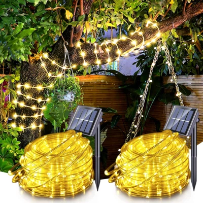 2PACK 100LED Solar Power String Fairy Lights Garden Outdoor Party Christmas Lamp - Image 1 of 4