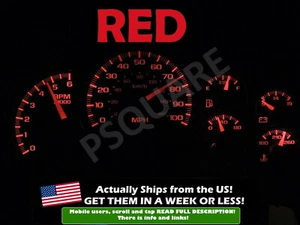 Gauge Cluster LED Dashboard Bulbs Red For Chevy GMC 99 02 Silverado Truck - Picture 1 of 2