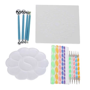 20Pcs Mandala Dotting Tools Set Art Rock Dot Stencil Tray Painting Handicraft - Picture 1 of 20