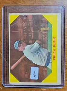 1960 Fleer #30 Chuck Klein Philadelphia - Picture 1 of 2