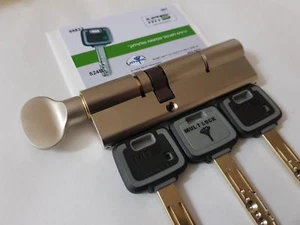 MT5+ Mul-t-lock Cylinder High security 100mm 60+40 mm euro profile THUMBTURN - Picture 1 of 10