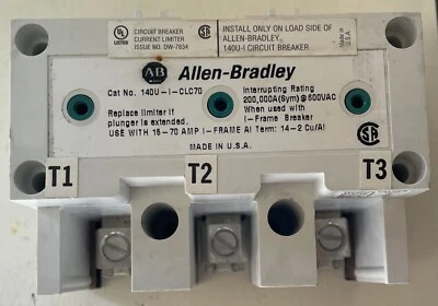 Allen Bradley  140U-I-CLC70 Current Limiter 15-70 amp I-FRAME Discontinued - Image 1 of 4
