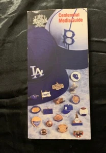 1990 LOS ANGELES DODGERS 100TH CENTENNIAL MEDIA GUIDE - Picture 1 of 1