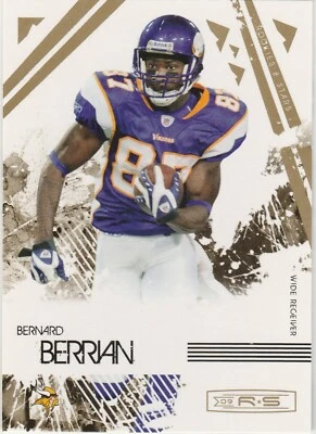 2009 Rookies & Stars Parallel Gold Card #56 Bernard Berrian - Image 1 of 2