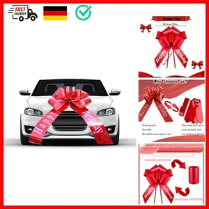 Gfamous Riesige Große Rot Schleife für Auto Geburtstag, Rot Schleife Große Ma... - Bild 1 von 9