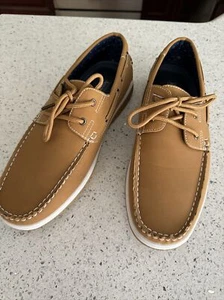 Aston Marc Mens Sail-01 Faux Suede Boat Shoes Size 10 New No Box - Picture 1 of 9