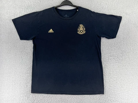 Nacional De Mexico Shirt Mens Large Black Pasion Orgullo Adidas Futbol Cotton Cover