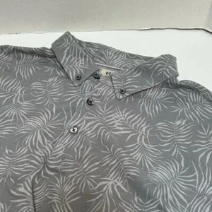 Polo LinkSoul Palm Leaf AOP stampa all over grigia taglia XL - Foto 1 di 6