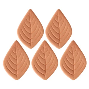 5Pcs Keeper Terracotta Sugar Saver Softener Leaf Design - Picture 1 of 12