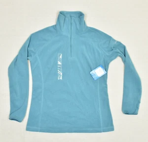 NEW Columbia Women 1/4 Zip Pullover Sweater Polyester Blue L Artic Air Fleece - Picture 1 of 8
