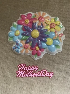 Suprimentos para festa de dia das mães para enfeite de bolo - Imagem 1 de 4