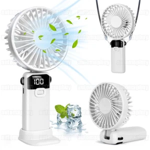 USB Ventilator Leise Mini Handventilator Tragbarer Fan Lüfter mit 5000Mah Akku - Bild 1 von 15