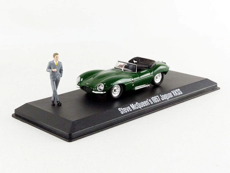 1/43 JAGUAR XKSS STEVE MCQUEEN + FIGURES 1957 GREENLIGHT 86434 - Immagine 1 di 1