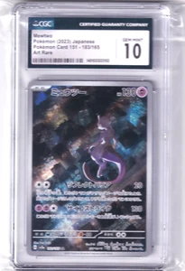 CGC 10 Mewtwo Full Art Holo Rare #183 Pokemon Japanese Scarlet & Violet 151 - Picture 1 of 2