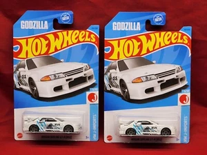 Hot Wheels J-imports Nissan Skyline GT-R R32 White Godzilla, Lot Of 2 - Picture 1 of 2