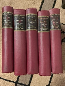 Die Romane von Balzac 1899 & 1900 Bibliotheksausgabe. Fünf Bände. - Bild 1 von 10