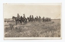 C.E.F. Soldiers on move during Exercises somewhere in Canada 1907-17 WW1 RPPC 5