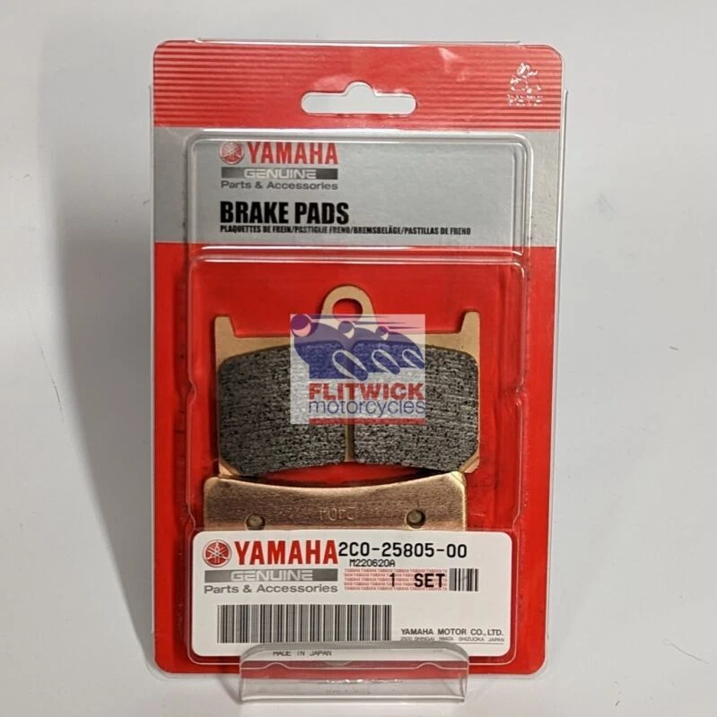 Conjunto de pares de pastilhas de freio dianteiro genuíno Yamaha MT-10, YZF-R6 e YZF-R1M - 2C0-25805-00 - Imagem 1 de 1