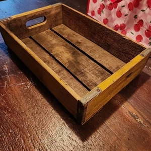 Vintage Drink Nesbitt’s Wood Bottle Crate Orange Soda Rustic Tray - Picture 1 of 15