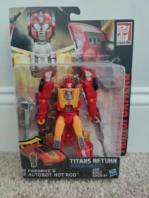 Transformers Titans Return Deluxe Class HOT ROD with FIREDRIVE - Image 1 of 4
