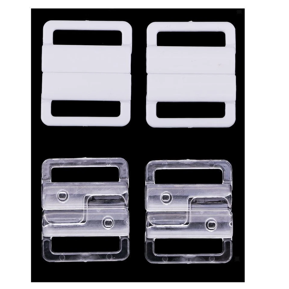 10  Bikini Clip Hook&Snap Plastic Clasps Bra Fasteners Strap Accesories - Image 1 of 1