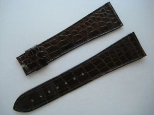 GENUINE les must de CARTIER WATCH STRAP BAND 21.60 mm x 16 mm BROWN LEATHER - Picture 1 of 12