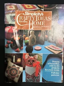 Simplicitys Crafty Ideas For The Home Pattern Book Magazine Vtg 1980 Pillow Cat - Picture 1 of 3