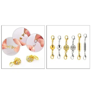 6Pcs Necklace Clasp Closure Bracelet Lobster Clasps Extender - Picture 1 of 7