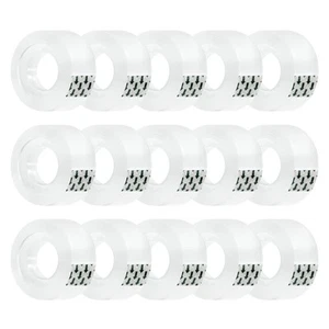15 Rolls Transparent Clear Tape Refills for Dispenser, Sturdy Tape(Not Easily... - Picture 1 of 5