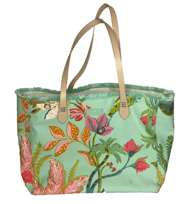 Bolsa tote de praia Spartina 449 Richmond Hill verde espuma do mar grande - Imagem 1 de 4