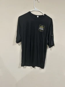 T-shirt bandiera guardia nazionale esercito IOWA nera unisex taglia grande misto cotone - Foto 1 di 4