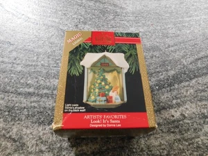 Hallmark Ornament Keepsake 1992 LOOK! IT'S SANTA Christmas Artist’s Favorite - Picture 1 of 3