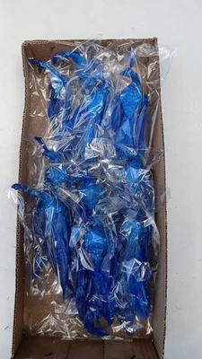 JobLot Clearance Christmas Tree Decorations Birds Blue Wedding Event Cheap x 10 - Image 1 of 3