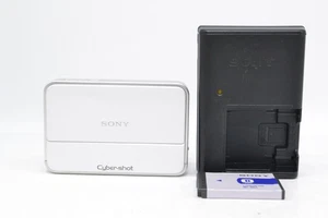 Exc+5 Sony Cybershot DSC-T2 8.1MP White Digital Camera working tested from Japan - Picture 1 of 11