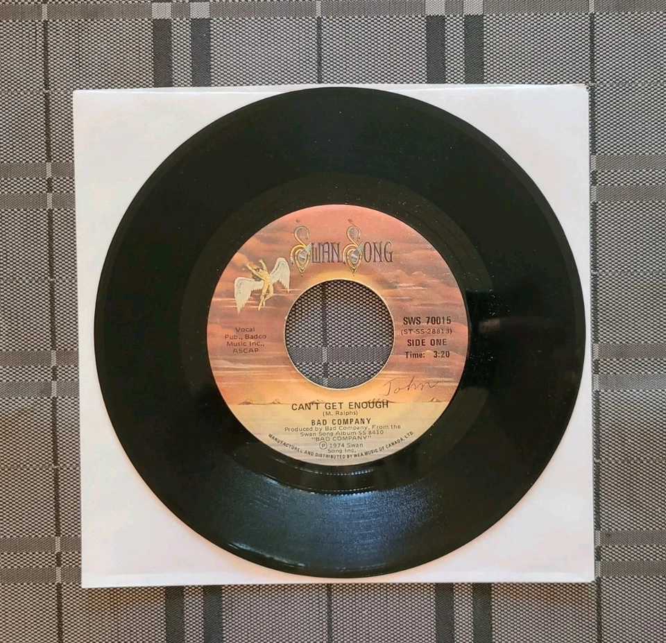 Bad Company - Can't Get... (7", 45 rpm, single) Swan Song PUEDE como nuevo usado estado Foto 1 de 1