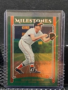 Brooks Robinson 2025 Donruss Milestones Green Laser - Orioles - Picture 1 of 2